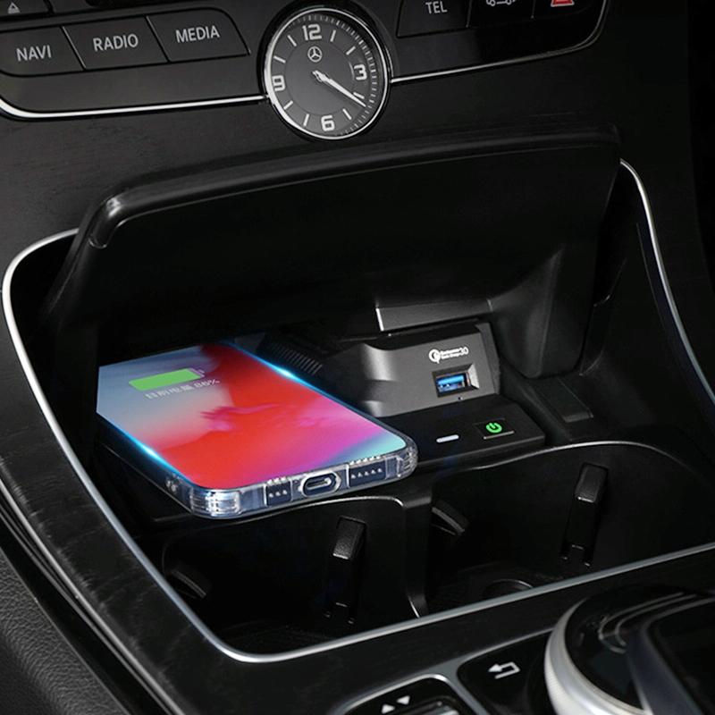 Wireless Charger for Mercedes-benz c Class - 10w Qi Standard Quick Charge - 2015-2021 8