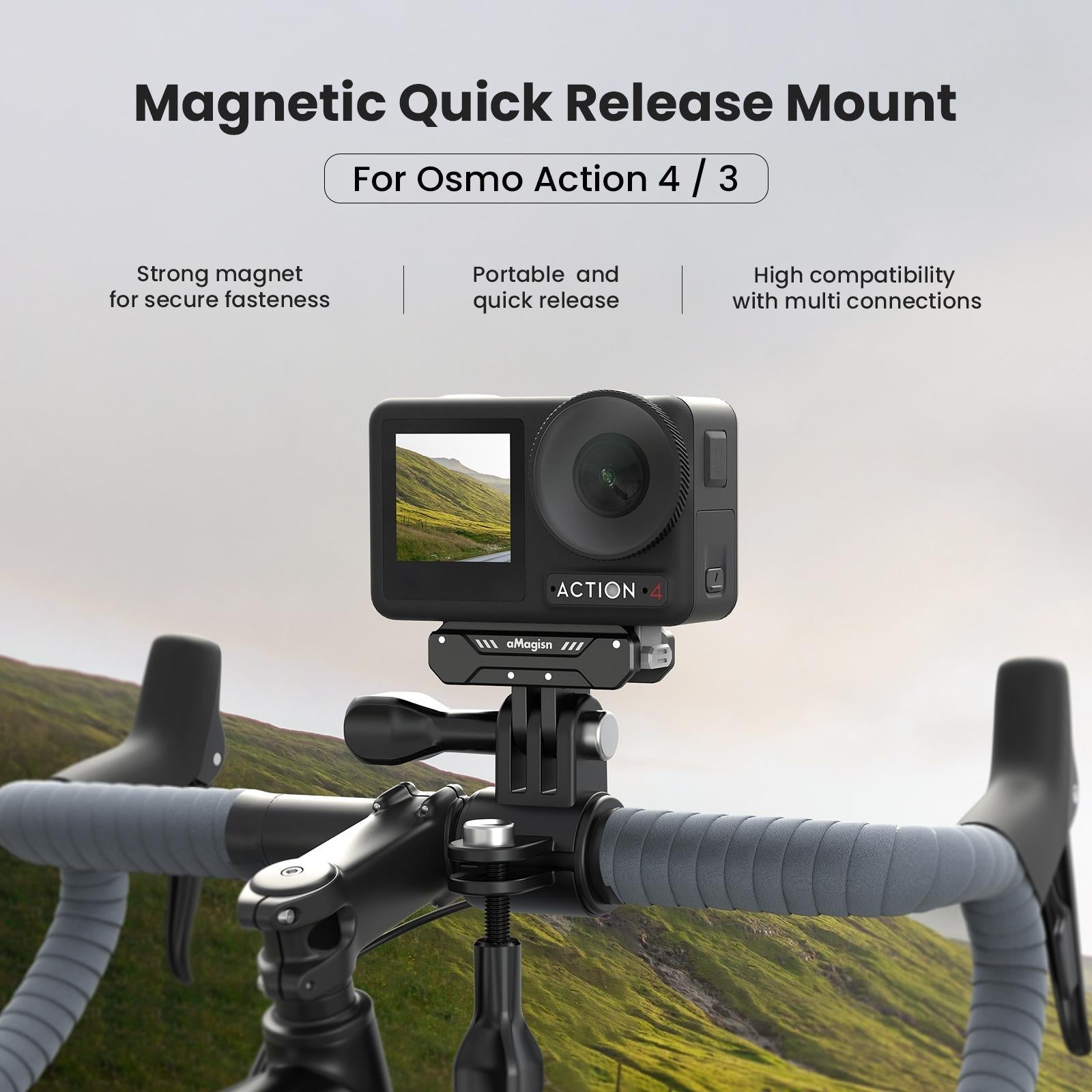 Quick Release Magnetic Camera Mount for Dji Action 4 / 3 - Amagisn 4