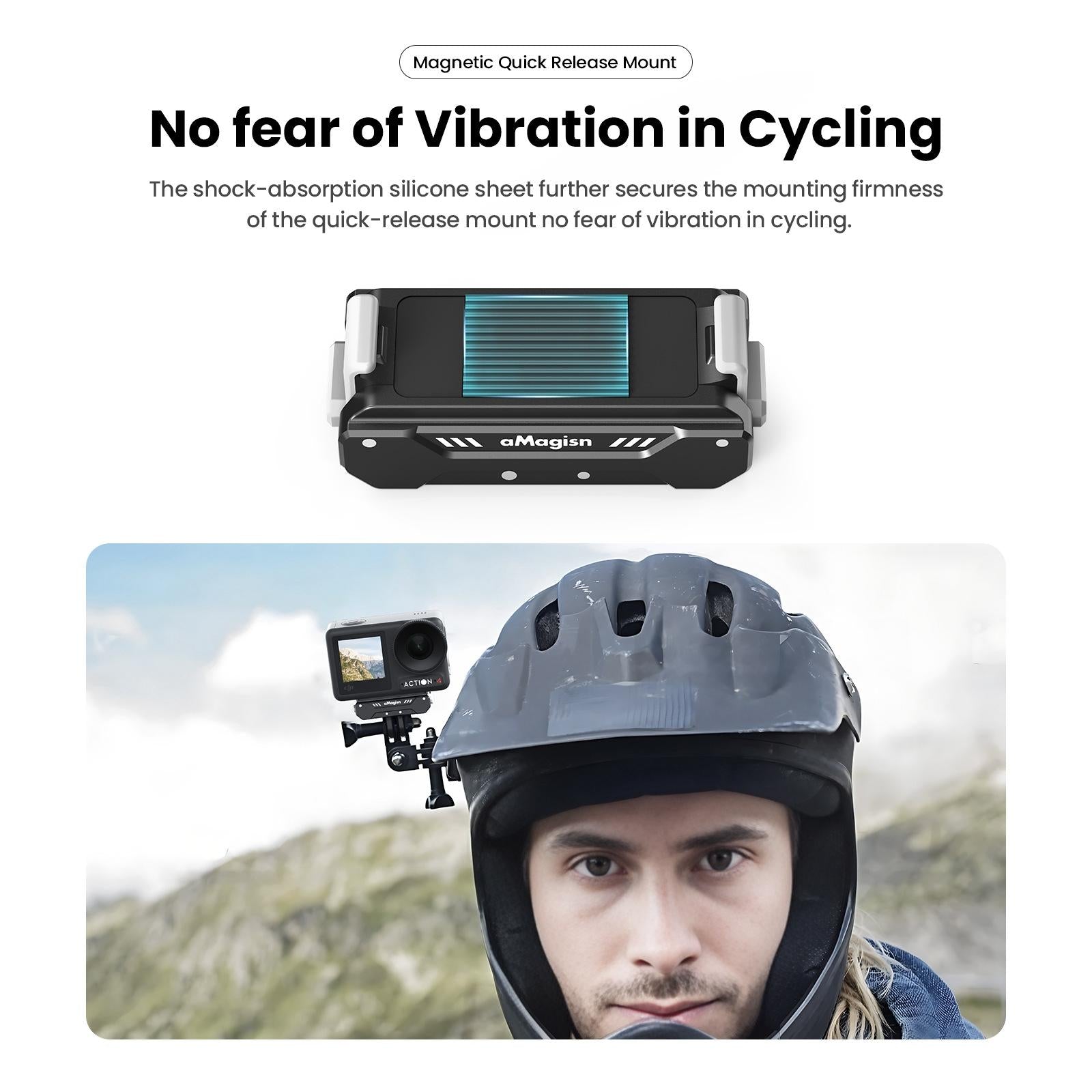 Quick Release Magnetic Camera Mount for Dji Action 4 / 3 - Amagisn 9