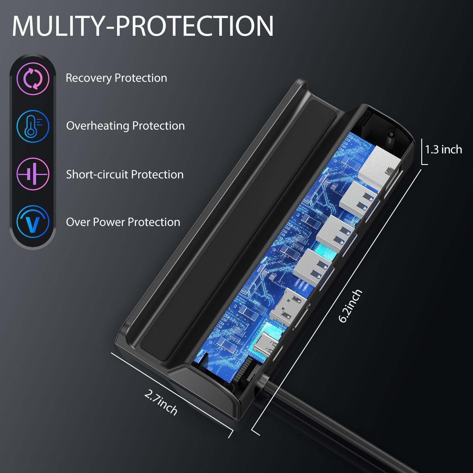 Steam Deck Expansion Dock with Hdmi and Gigabit Network Port 6
