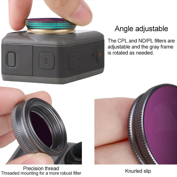 Adjustable Lens Filter for Dji Action Camera 4