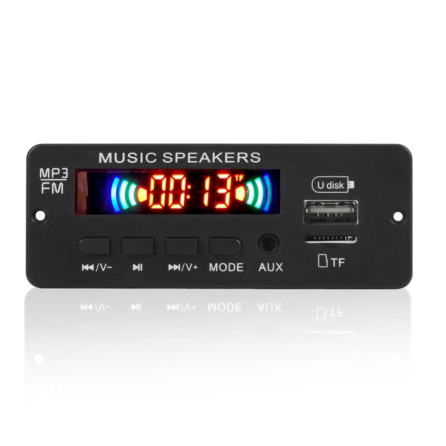 12V Car Mp3 Player Board With Bluetooth Fm Radio Usb - Remote Control Recording 3