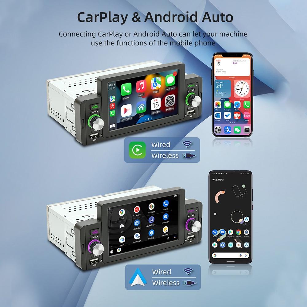 5 Inch Car Mp5 Inch Player W / Wireless Phone Mirror Link & Steering Wheel Control 15
