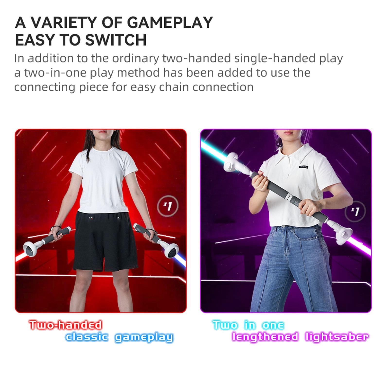 Vr Controllers for Beat Saber on Meta Quest 2 - Long Stick 6
