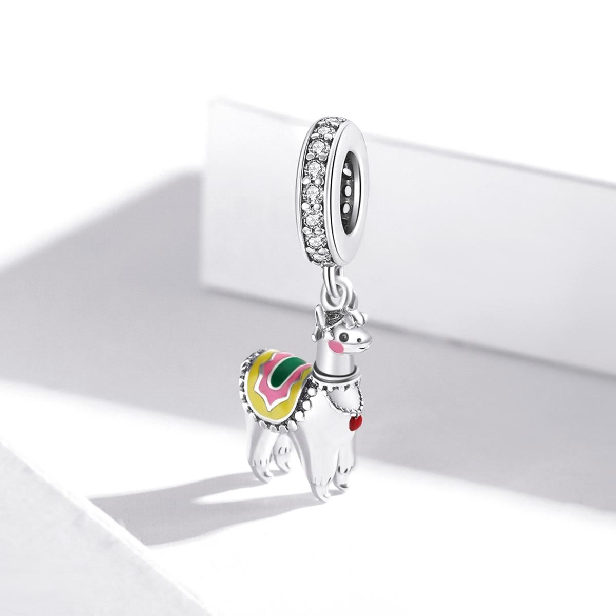 925 Sterling Silver Adorable Alpaca Pendant For Diy Bracelets & Necklaces 3