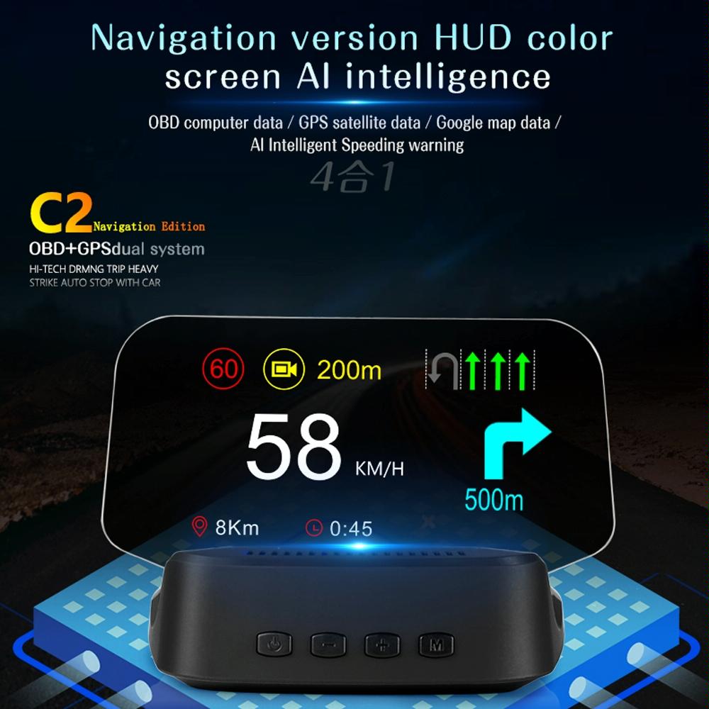Gps Car Hud Display Water Temp Voltage Speed 4