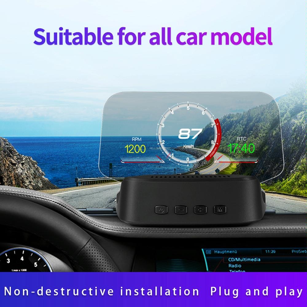 Gps Car Hud Display Water Temp Voltage Speed 8