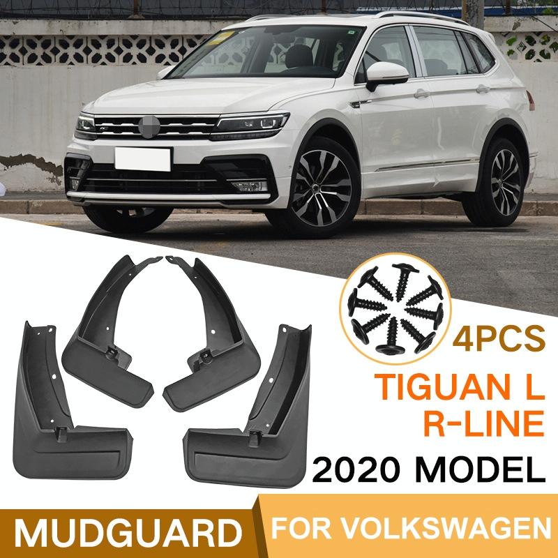 For Volkswagen Tiguan Lr-Line 2018-2020 4Pcs / Set Car Auto Soft Plastic Splash Flaps Fender Guard 3