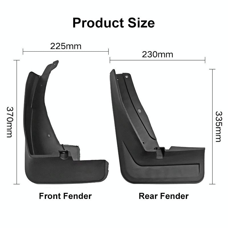 For Volkswagen Tiguan Lr-Line 2018-2020 4Pcs / Set Car Auto Soft Plastic Splash Flaps Fender Guard 4