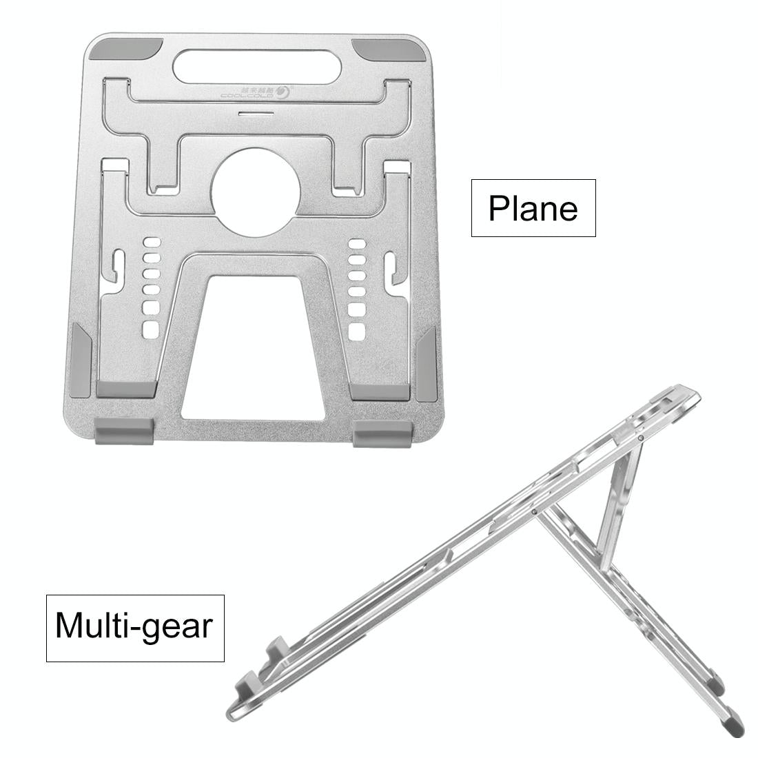 Adjustable Foldable Aluminum Laptop Stand - Portable Double Triangle Design 10
