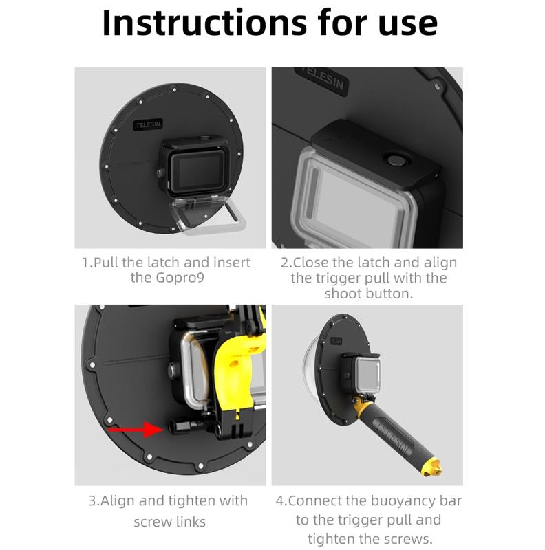 Waterproof Case for Gopro Hero11 / 10 / 9 - 30m Depth 5