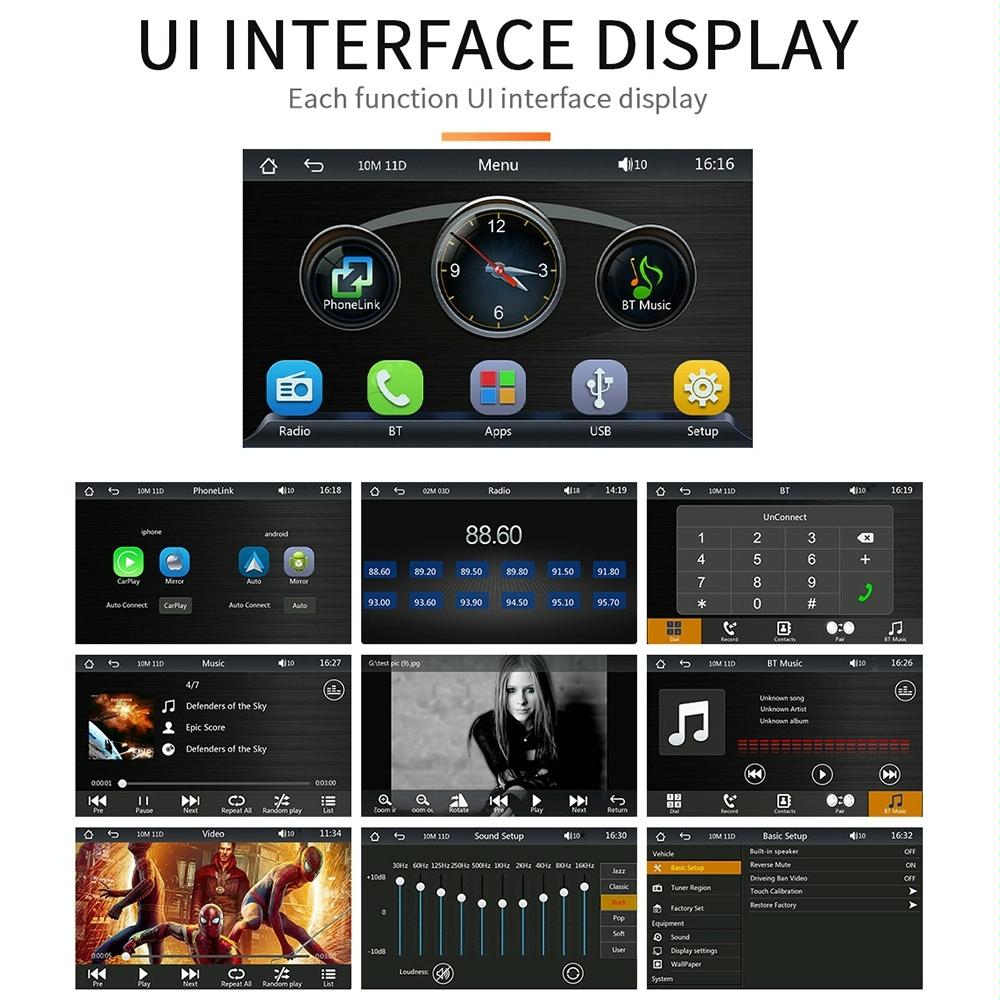 7 Inch Wireless Carplay Car Bluetooth Mp5 Player W / Remote - Mobile Interconnection 4
