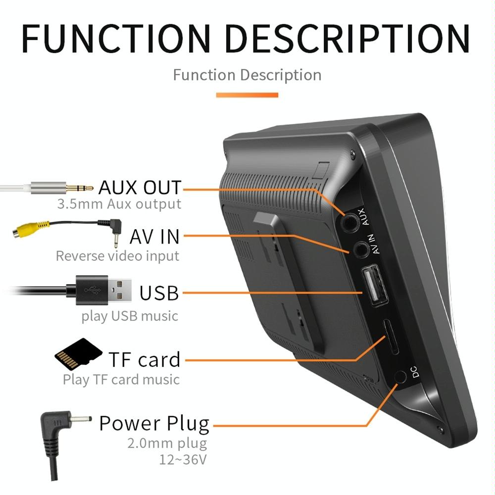7 Inch Wireless Carplay Car Bluetooth Mp5 Player W / Remote - Mobile Interconnection 6