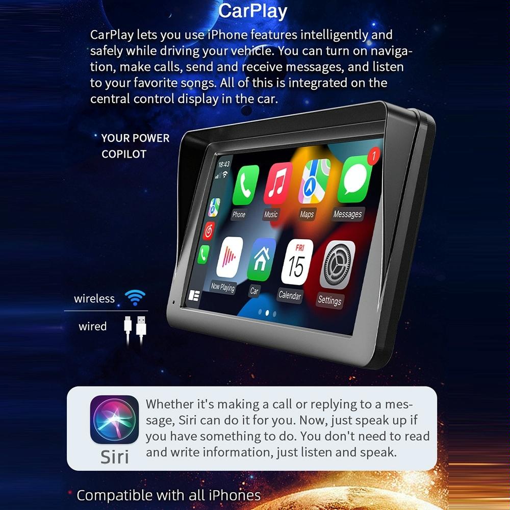 7 Inch Wireless Carplay Car Bluetooth Mp5 Player W / Remote - Mobile Interconnection 7