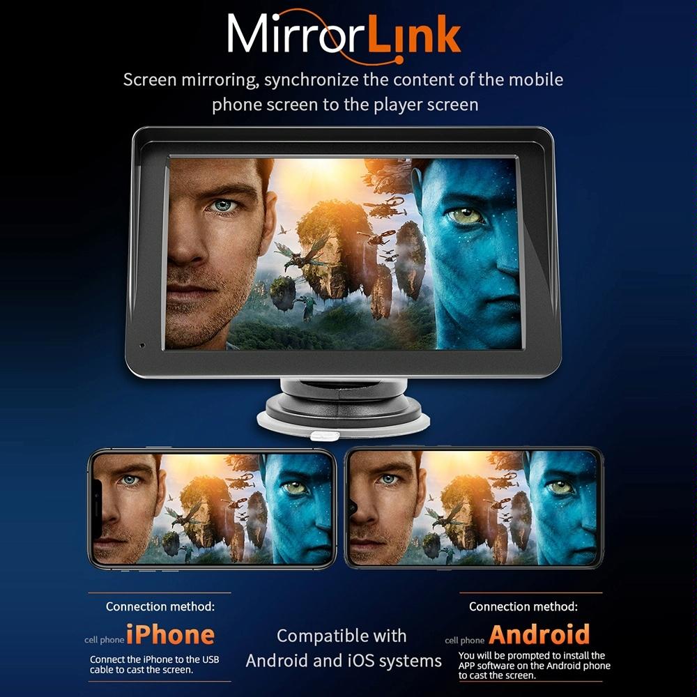7 Inch Wireless Carplay Car Bluetooth Mp5 Player W / Remote - Mobile Interconnection 9