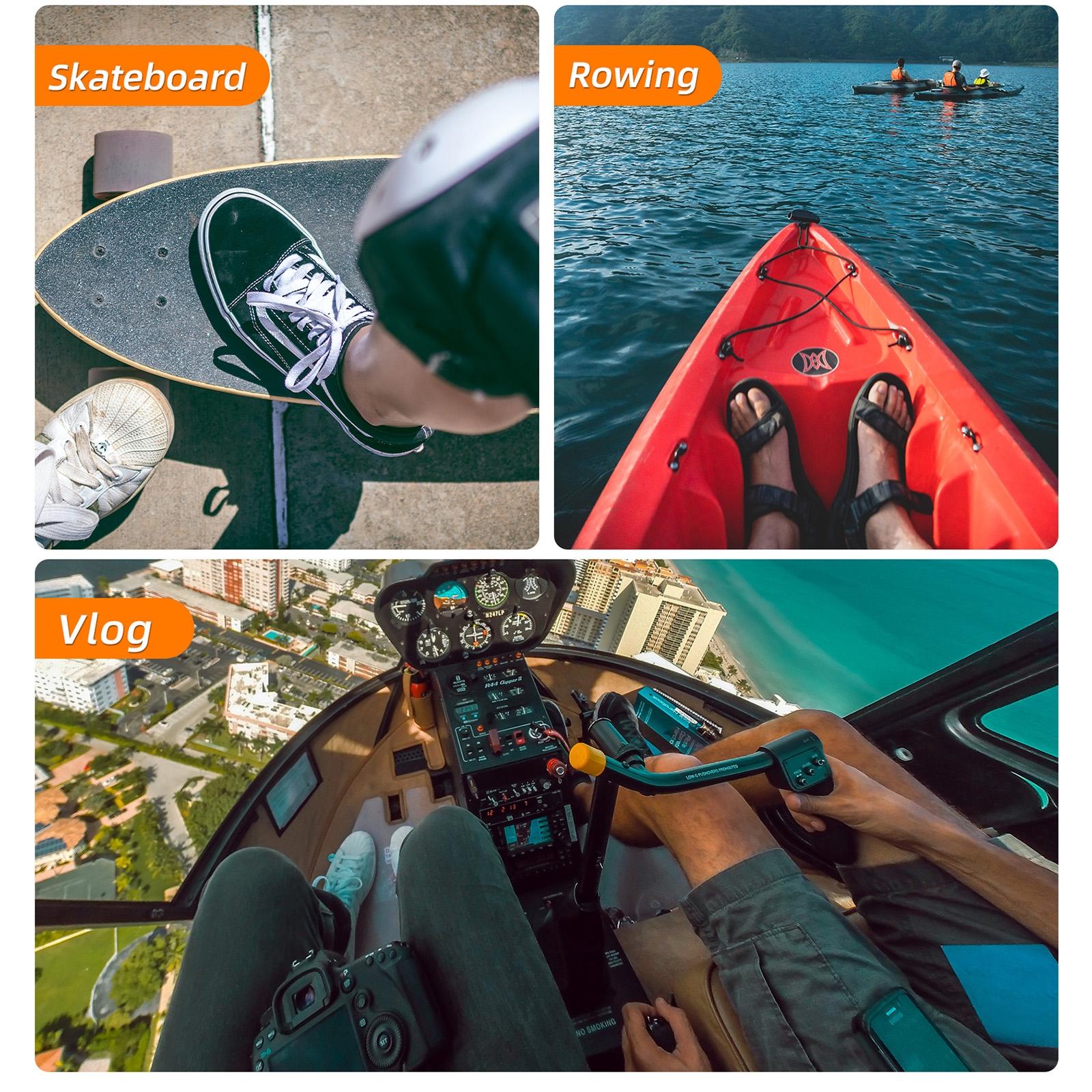 Adjustable 360 Degree Head Strap for Action Cameras - Camouflage 7