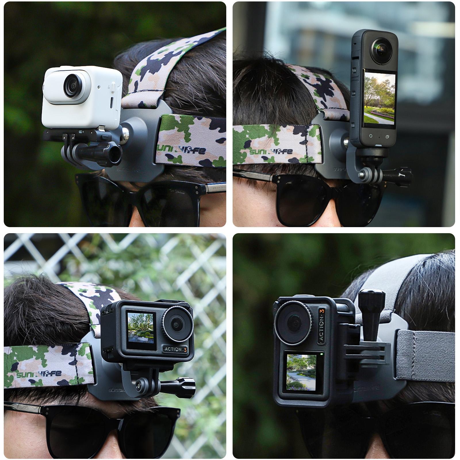 Adjustable 360 Degree Head Strap for Action Cameras - Camouflage 8