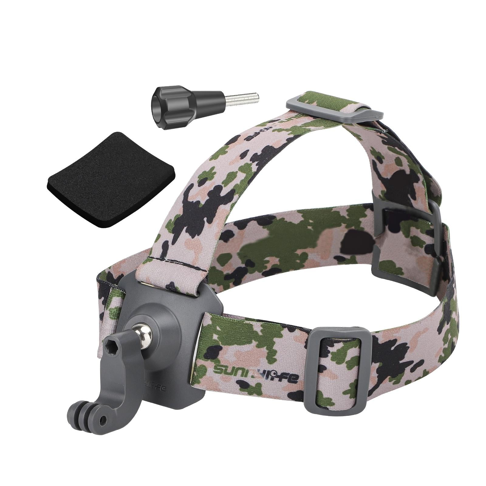 Adjustable 360 Degree Head Strap for Action Cameras - Camouflage 11