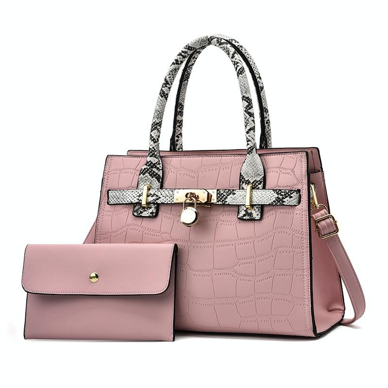 Large Capacity 2-in-1 Stone Pattern Bags - Versatile and Spacious - Red 12
