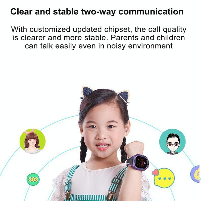 1.44 Inch 360-Degree Rotating Positioning Camera Smart Waterproof Children Calling Watch - Green 9