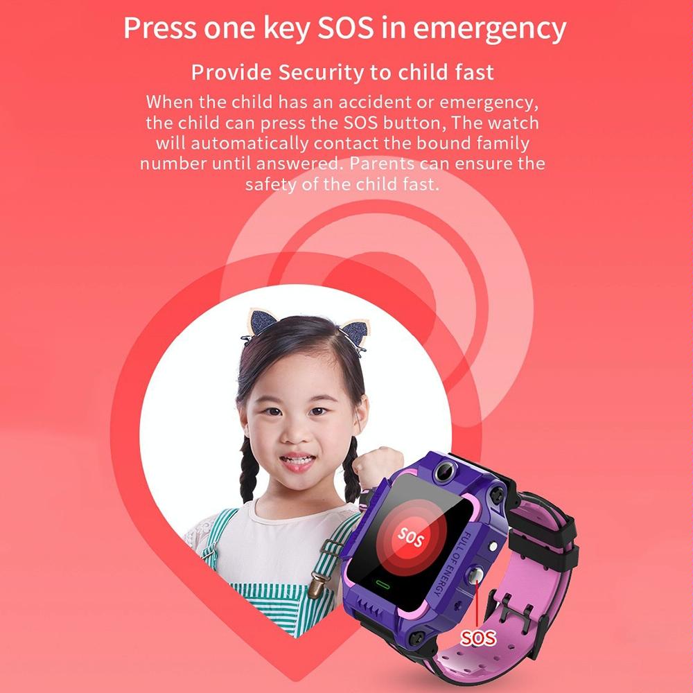 1.44 Inch 360-Degree Rotating Positioning Camera Smart Waterproof Children Calling Watch - Green 10