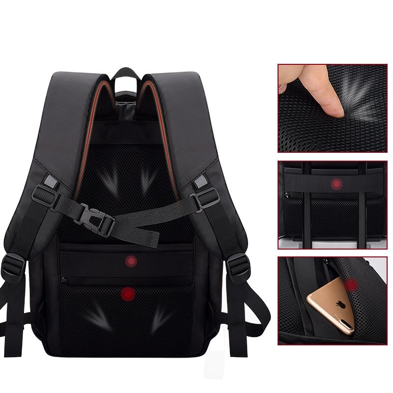 Universal Business Backpack With Usb Charging Port - Black 13-15 Inch 5