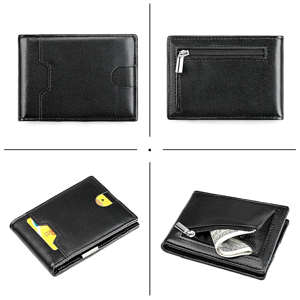Leather Rfid Wallet - Ultra Thin - Orange 4