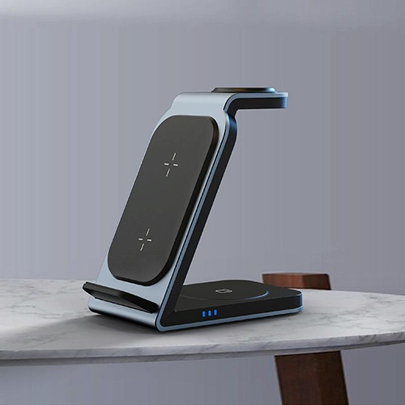 3 In 1 Vertical Metal Wireless Charger - Tarnish 11