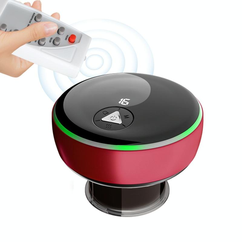 Smart Cupper With Light: Electric Heated Scraping Massage Tool - Black 11