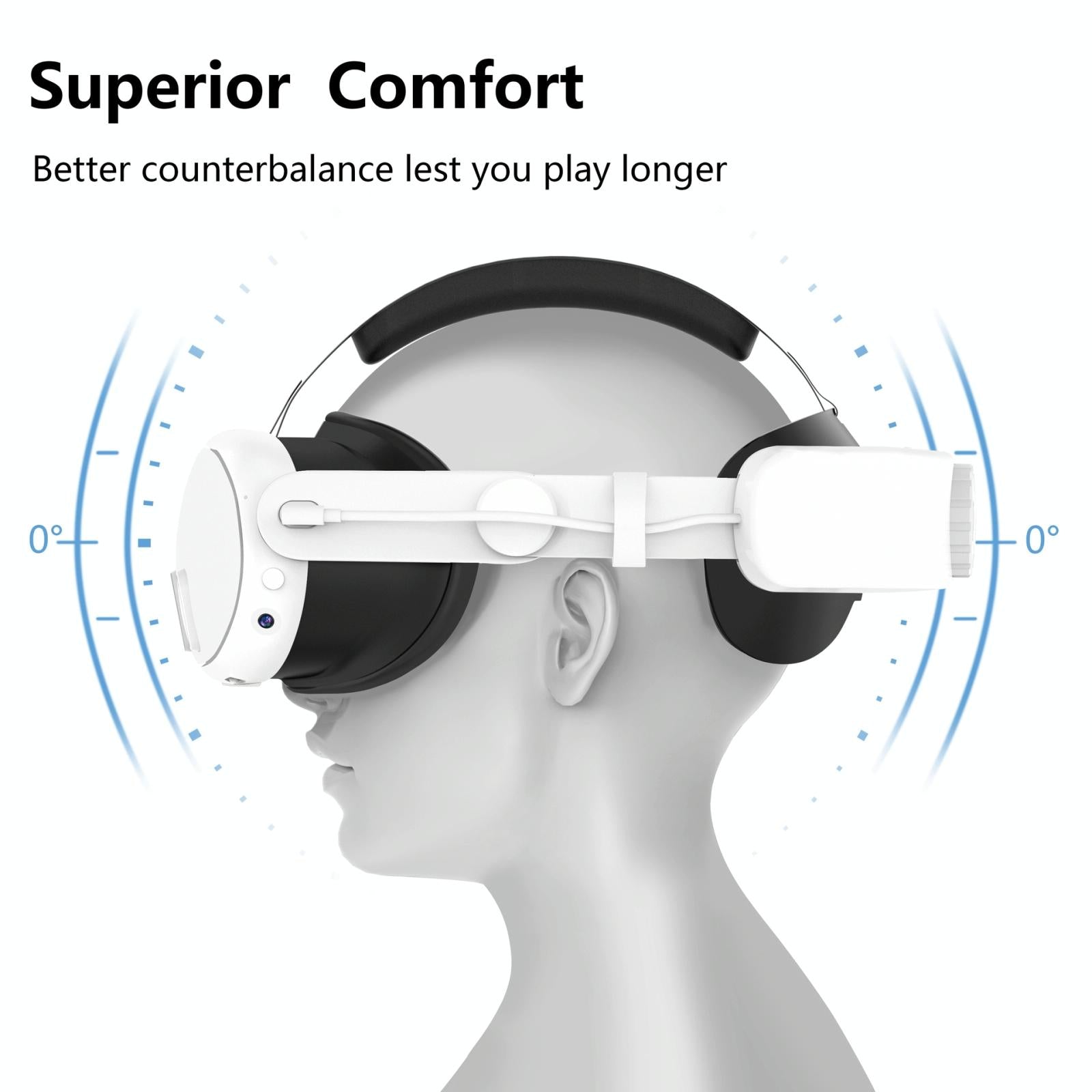 6000mah Rechargeable Headband for Meta Quest 3 4