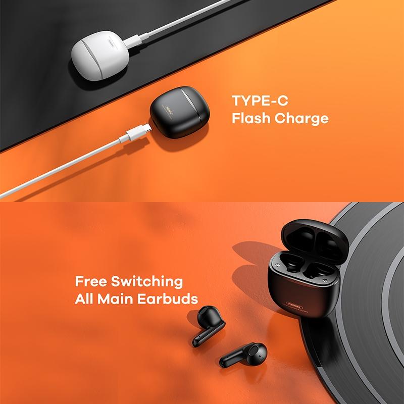 Wireless Stereo Bluetooth Earphones - True Music White 6