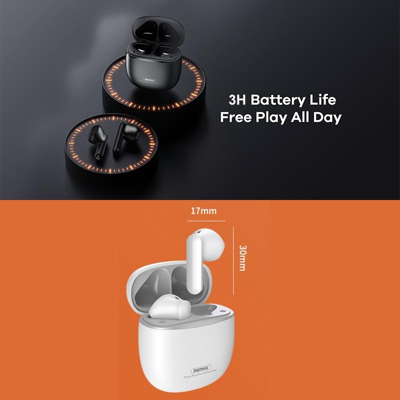 Wireless Stereo Bluetooth Earphones - True Music White 7