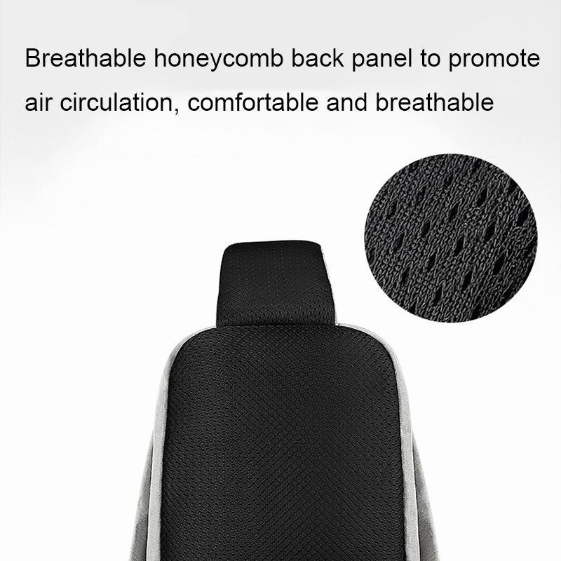 Adjustable Sports Chest Bag Lightweight & Versatile - Deep Grey 7