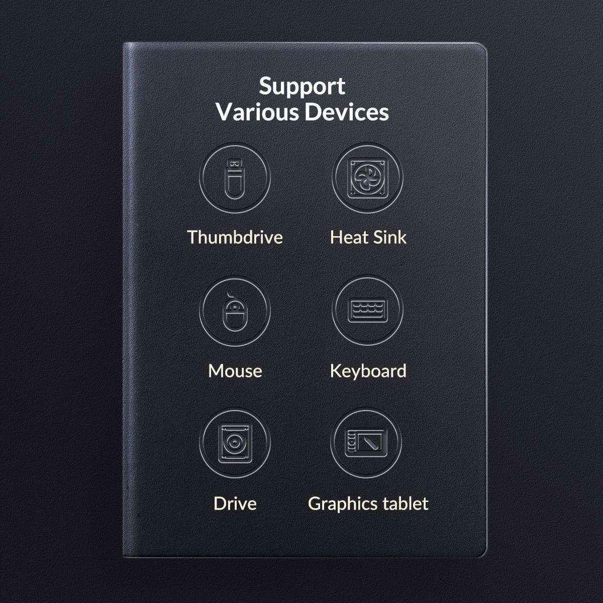 3-In-1 Usb Mini Hub Adapter For Multiple Devices - Black 9