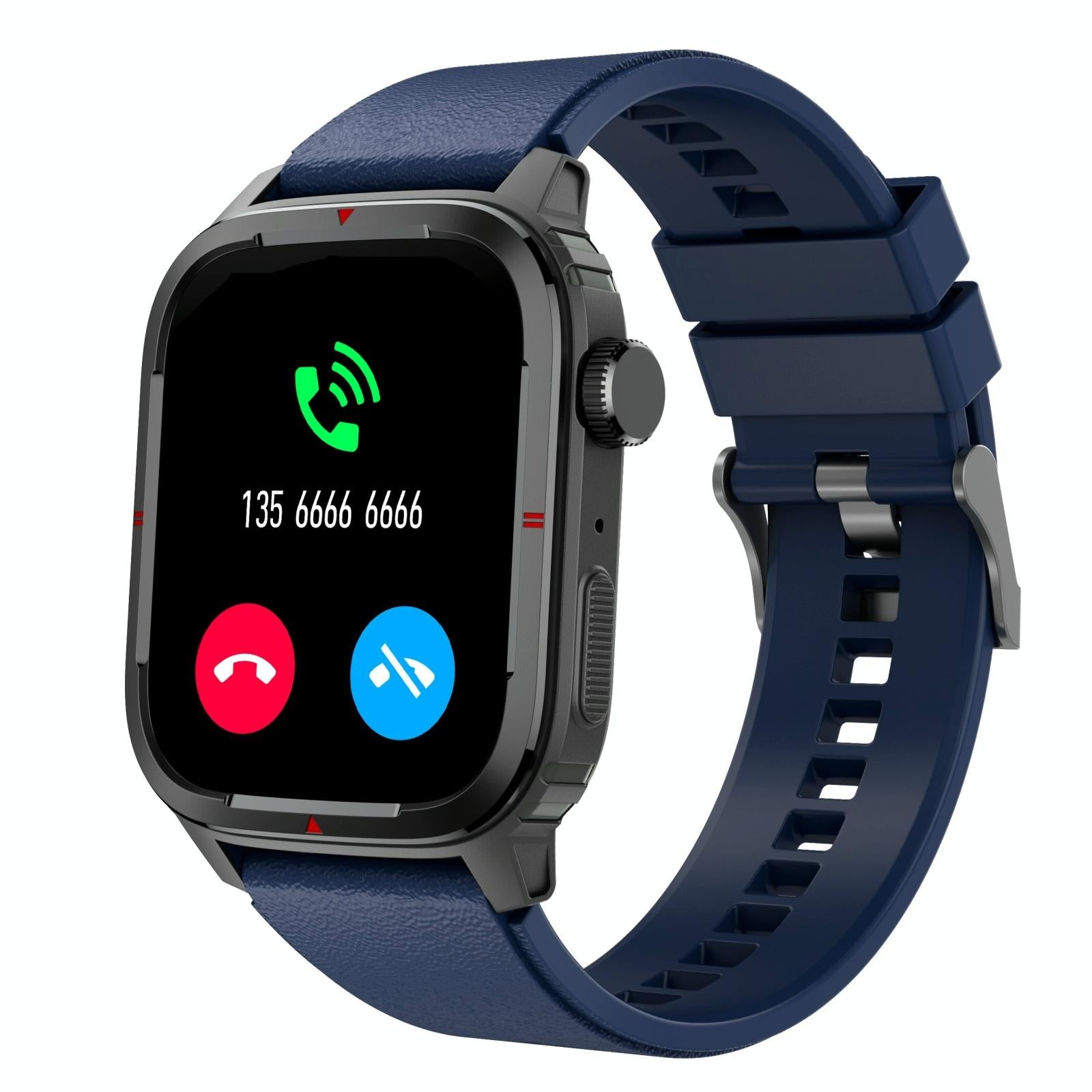 1.7 Inch Tft Hd Screen Smart Watch Support Bluetooth Calling / Blood Pressure Monitoring - Blue 9