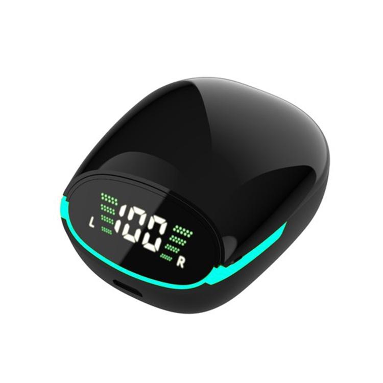 Intelligent Bluetooth Earphones with Digital Display - Black 3