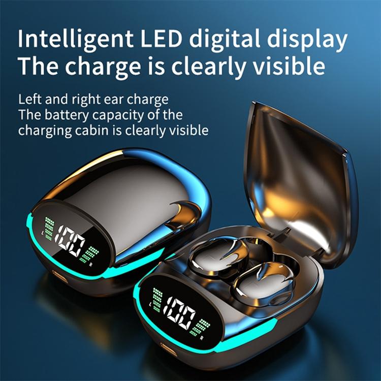 Intelligent Bluetooth Earphones with Digital Display - Black 6