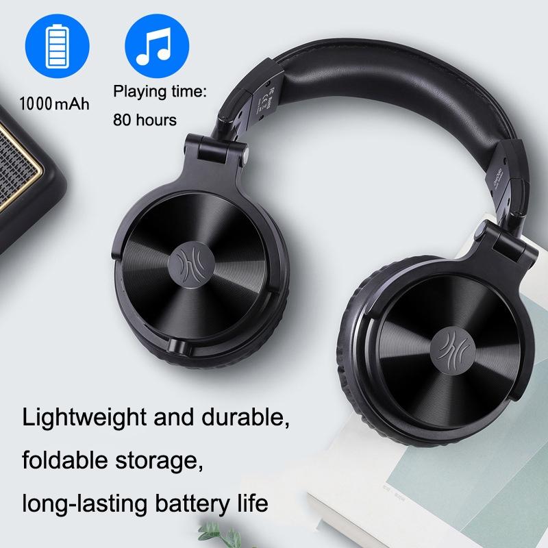 Wireless Over-Ear Bluetooth Headset Black 3