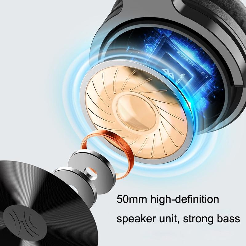 Wireless Over-Ear Bluetooth Headset Black 5