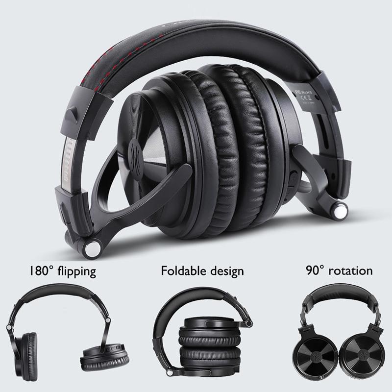 Wireless Over-Ear Bluetooth Headset Black 6