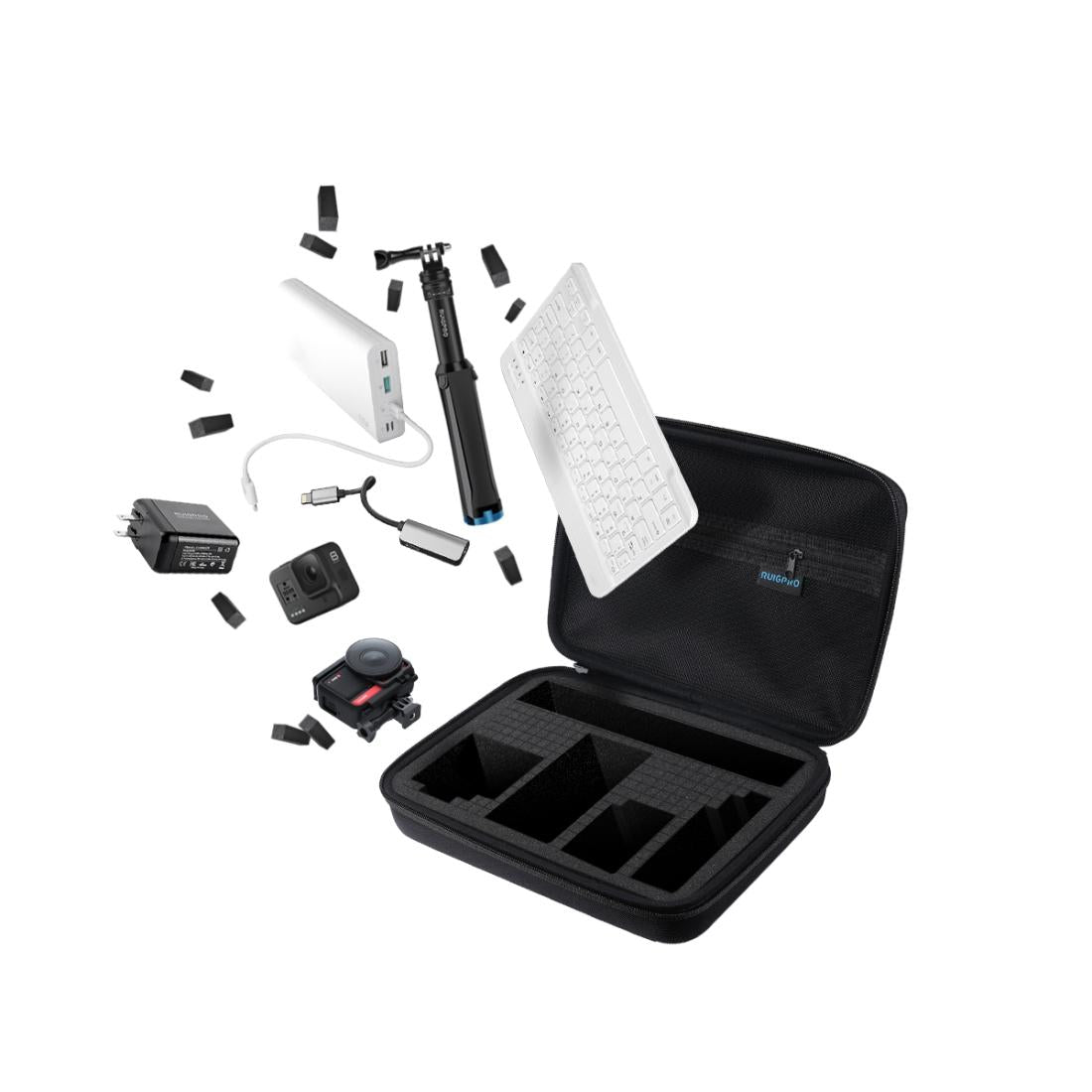 Waterproof Shockproof Portable Case for Gopro Hero8 / 7 / 6 - Black 5