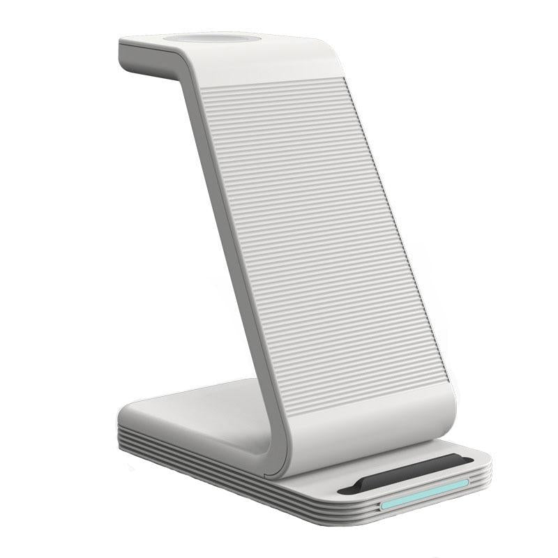 3 In 1 15W Vertical Wireless Charger - Black 10