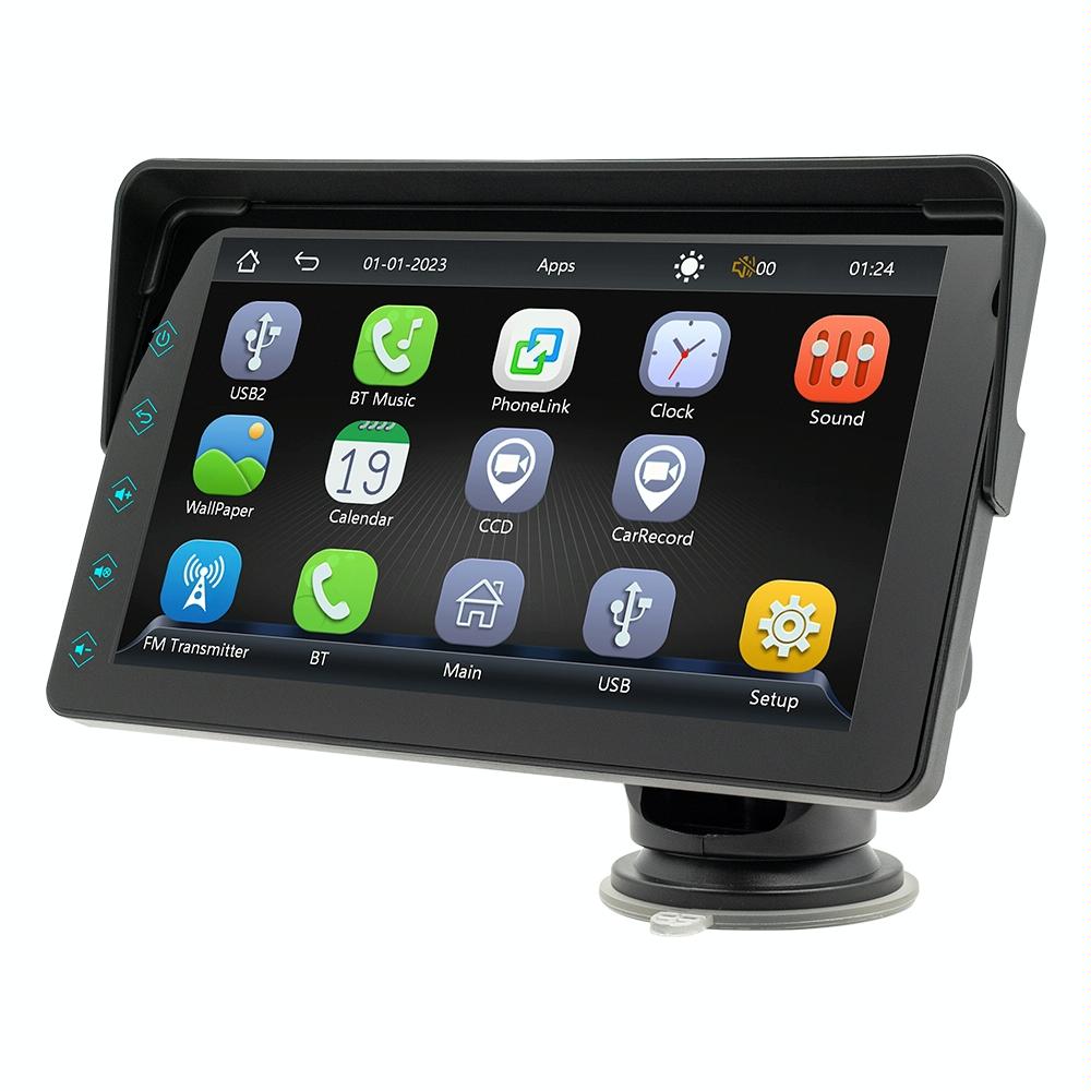 7 Inch Car Mp5 Player With Carplay / Android Auto - Black