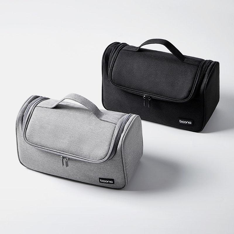 Portable Hair Dryer Storage Bag With Hook Large Capacity - Gray 9