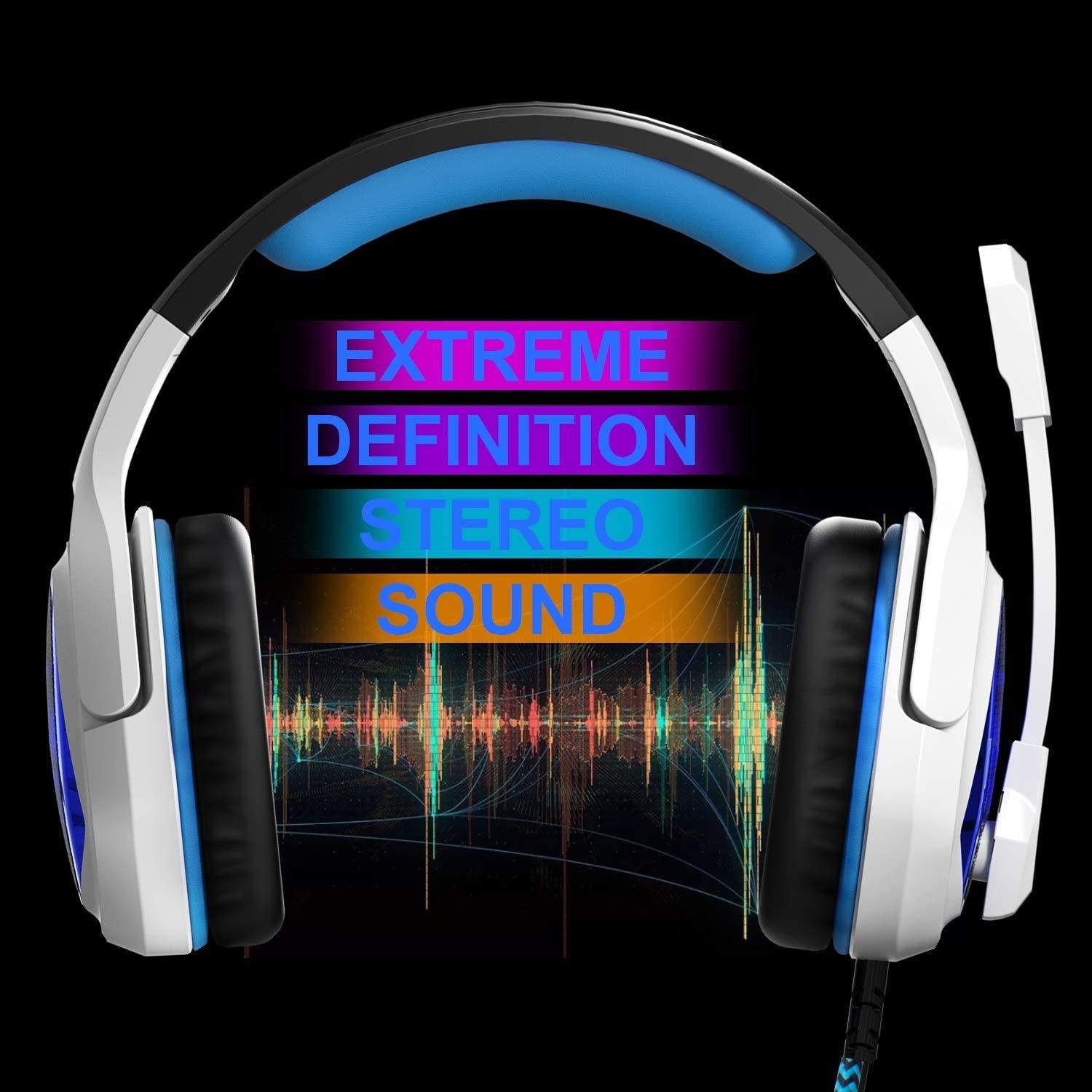 7.1 Channel Usb Gaming Headset With Mic Blue / White 3