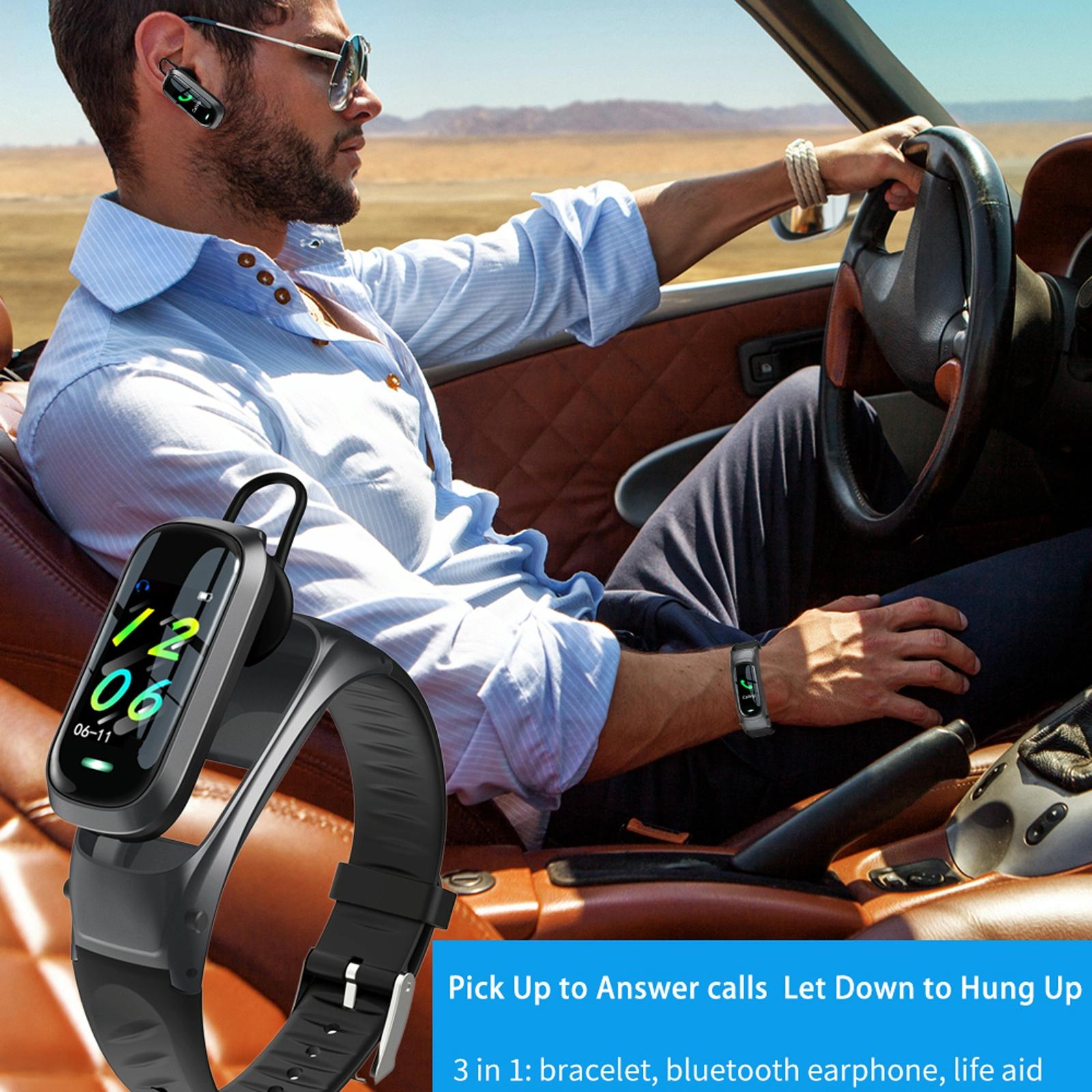 Smart Bracelet With Ai Voice Sleep & Heart Rate Monitoring Call Rejection - Black 13