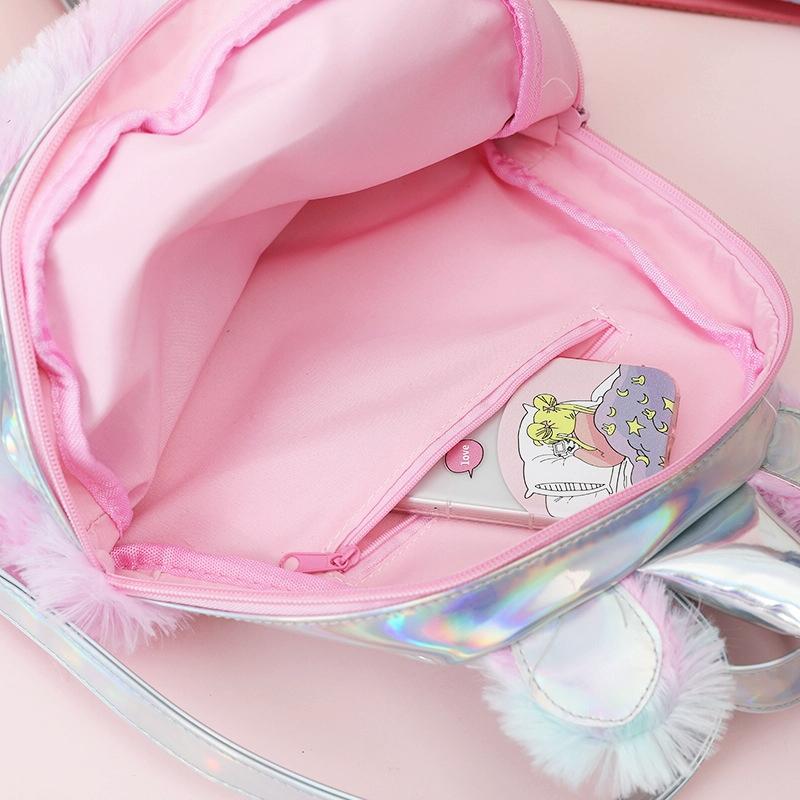 Teen Unicorn Backpack - Colourful for Travel - Pink 4