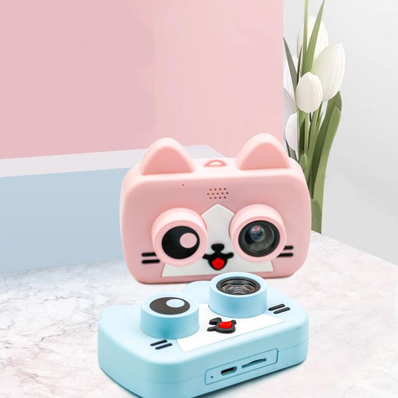 2.0 Hd Screen Wifi Children's Digital Camera with 12mp Cartoon Design and Fun Photography - 2 Screen Wifi Cartoon Design Fun Photography - Pink 5