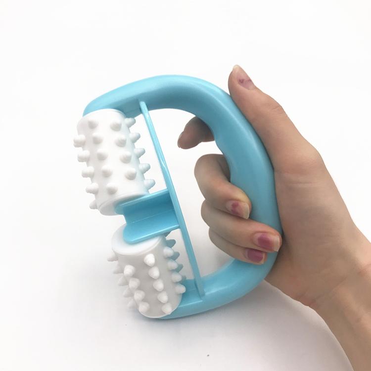 Portable Meridian Massager Compact Roller For Muscle Relief - Rose Red Piece 4