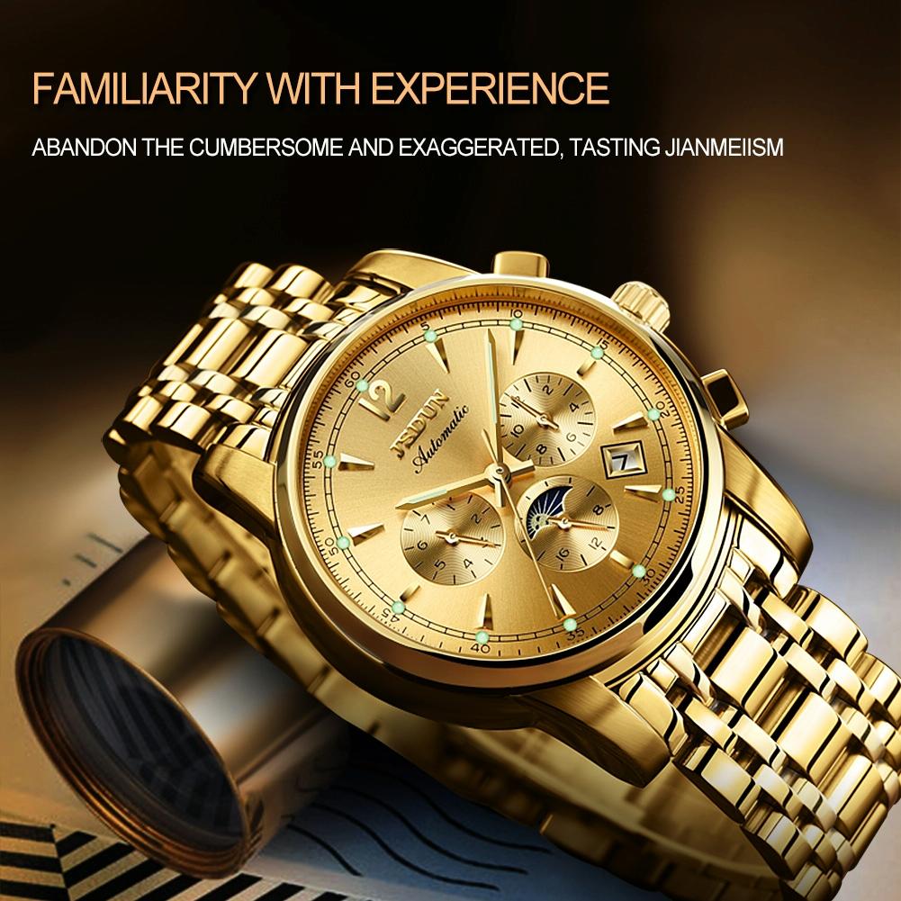 Waterproof Luminous Mechanical Watch for Men - 8750 - Silver Blue 5